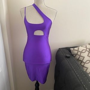 Purple mini dress